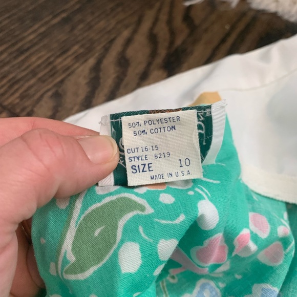 CALIFORNIA POPPY by LANZ  Vintage 1960’s Tie Strap  Floral Dress. - Picture 8 of 10